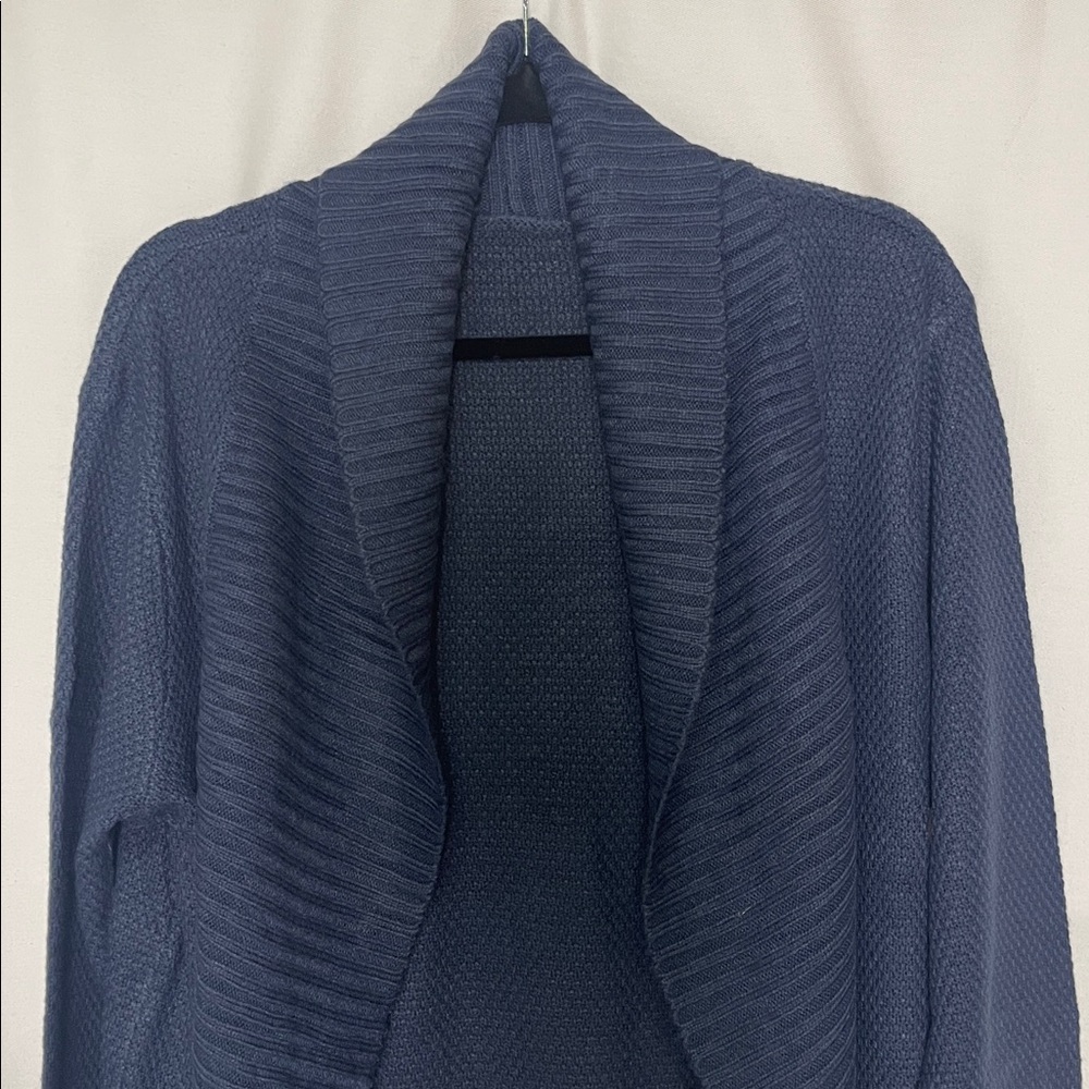 Open Front Navy Cardigan - Picture 4 of 10